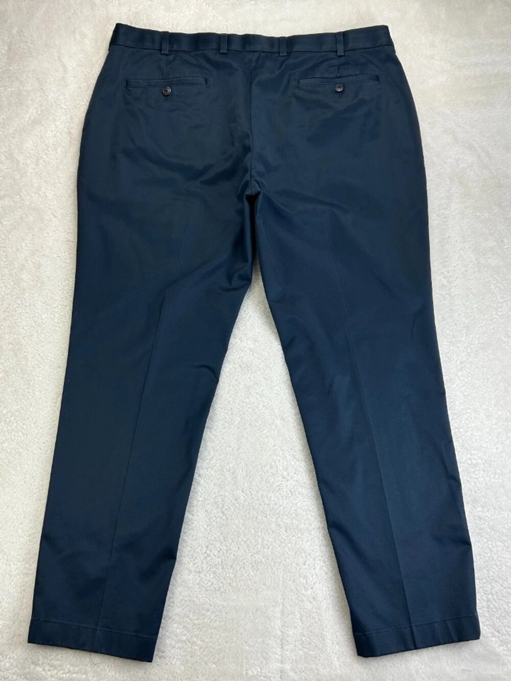 Brooks‎ Brothers Advantage Chino Milano Pants Mens 40x30 Blue Mid Rise Formal - Picture 2 of 16